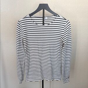 Elle Monochrome Patterned Long Sleeve Top